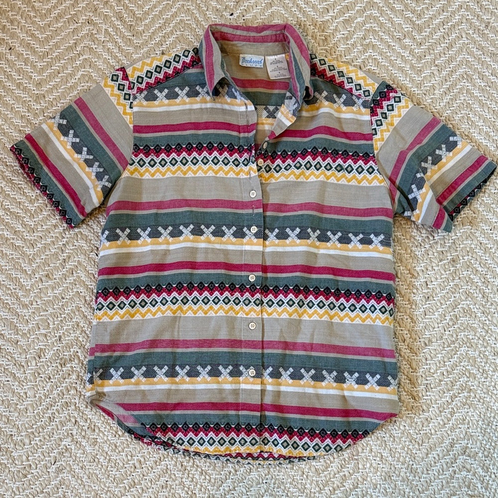 Backroad Blues Button Up Shirt